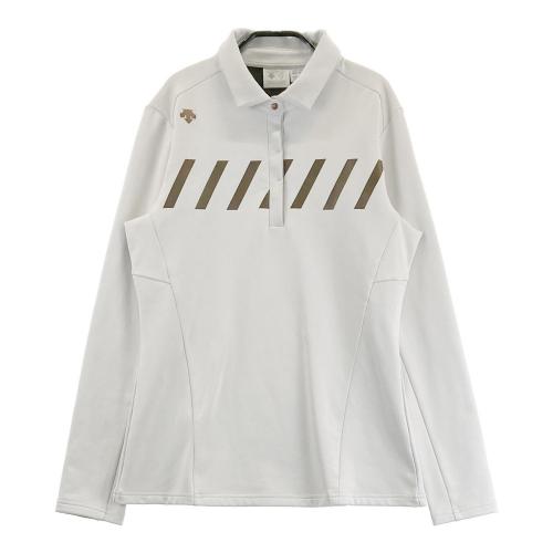 DESCENTE GOLF デサントゴルフ 長袖ポロシャツ ホワイト系