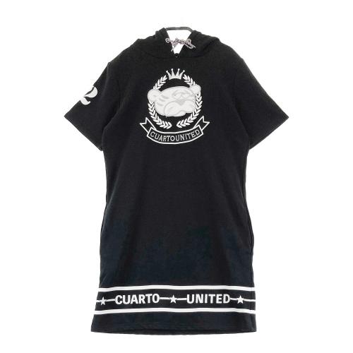 サイズ：L CUARTO UNITED クアルトユナイテッド BASIC ハイネック 半袖ワンピース  ネイビー系 [240101482072] ゴルフウェア レディース ストスト CUARTO UNITED クアルトユナイテッド BASIC ハイネック 半袖
