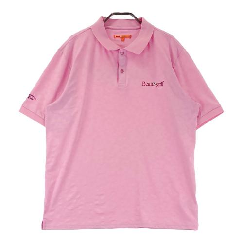 BEAMS GOLF ビームスゴルフ 2024年モデル モックネック 半袖 Tシャツ ピンク系 サイズ：L ランク：A- 【中古】ゴルフウェア Tシャツ  中古ゴルフウェア通販サイトSTST(ストスト)