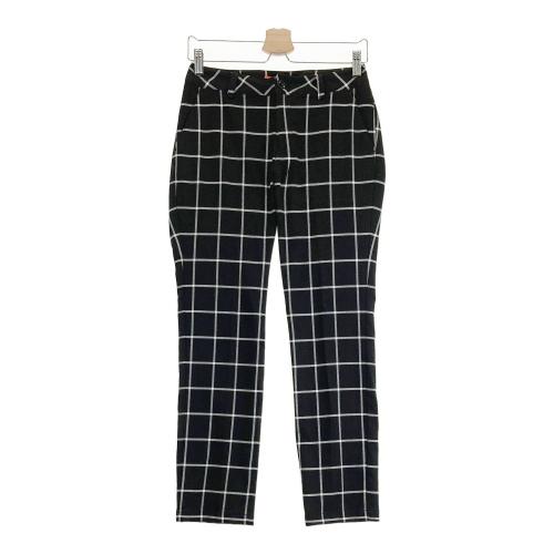 BEAMS GOLF ビームスゴルフ ストレッチパンツ チェック柄 ブラック系