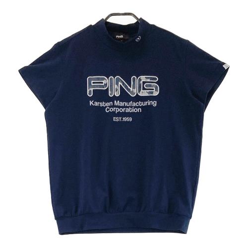 サイズ：LL PING ピン 2024年モデル 半袖ポロシャツ  ネイビー系 [240101442556] ゴルフウェア メンズ ストスト PING ピン 2024年モデル 半袖ポロシャツ ネイビー系 サイズ：M