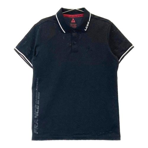 サイズ：M LE COQ GOLF ルコックゴルフ  半袖ポロシャツ  ネイビー系 [240101456823] ゴルフウェア メンズ ストスト LE COQ GOLF ルコックゴルフ 半袖ポロシャツ ネイビー系 M