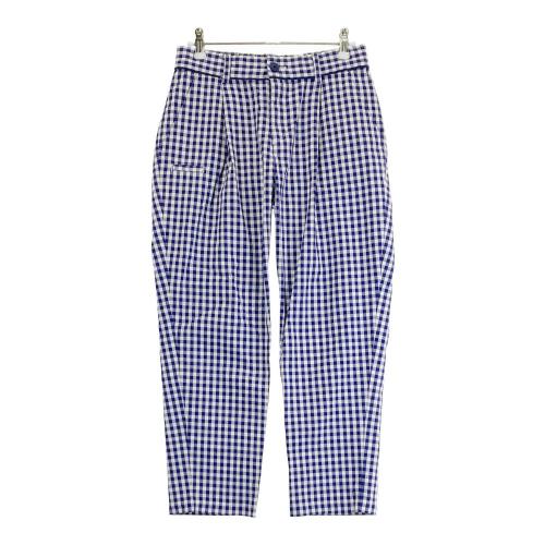 未使用級　ビームスゴルフ　チェック　ストレッチパンツ BEAMS GOLF ビームスゴルフ ストレッチパンツ チェック柄 ブルー系