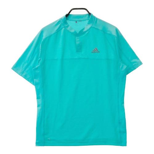 サイズ：L ADIDAS GOLF アディダスゴルフ IW1412 2024年モデル 半袖ポロシャツ 総柄 ブルー系 [240101439900] ゴルフウェア メンズ ストスト ADIDAS GOLF アディダスゴルフ IW1412 2024年モデル 半袖