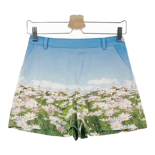 サイズ：40 ARCHIVIO アルチビオ  ショートパンツ 花柄 ブルー系 [240001176497] ゴルフウェア レディース ストスト ARCHIVIO アルチビオ ショートパンツ 花柄 ブルー系 サイズ：40
