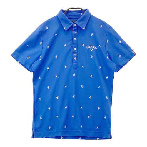 未使用 キャロウェイ ゴルフ ポロシャツ ブルー系 Lサイズ CALLAWAY キャロウェイ 半袖ポロシャツ ブルー系 サイズ：L