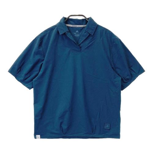 サイズ：M ADIDAS GOLF アディダスゴルフ ×MALBON IP9221 半袖 シャツ チェック柄 ネイビー系 [240101422761] ゴルフウェア メンズ ストスト ADIDAS GOLF アディダスゴルフ ×MALBON IP9221 半袖 シャツ