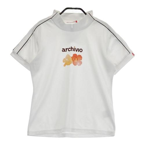 ARCHIVIO アルチビオ ハイネック 半袖Tシャツ ネイビー系 サイズ