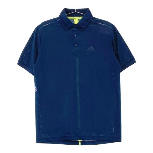 ADIDAS GOLF アディダスゴルフ 半袖ポロシャツ ネイビー系 サイズ：O ランク：A- 【中古】ゴルフウェア ポロシャツ  中古ゴルフウェア通販サイトSTST(ストスト)