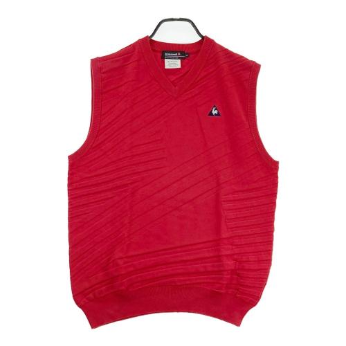 LECOQ GOLF ルコックゴルフ ニットカーディガン レッド系 サイズ：M