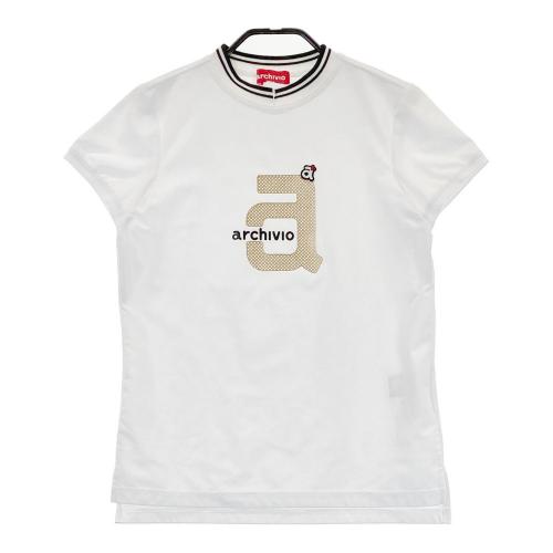 サイズ：38 ARCHIVIO アルチビオ ハイネック 半袖Tシャツ ホワイト系
