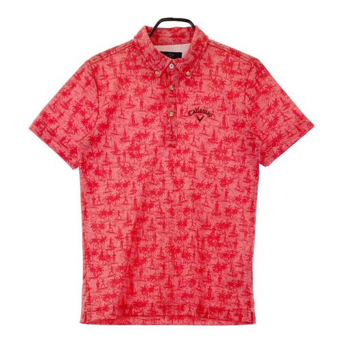 CALLAWAY キャロウェイ 裏起毛 長袖ポロシャツ レッド系 サイズ