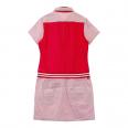 FILA GOLF フィラゴルフ ハーフジップ半袖ワンピース ストライプ