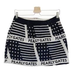 PEARLY GATES パーリーゲイツ 裏地付 スカート 星条旗 総柄