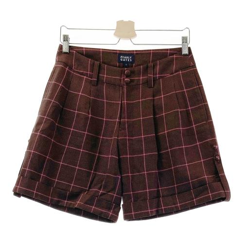 BEAMS GOLF ビームスゴルフ ショートパンツ チェック柄 ブラウン
