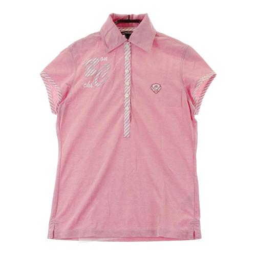 ZOY ゾーイ 071682030 半袖ポロシャツ レッド系 サイズ：40