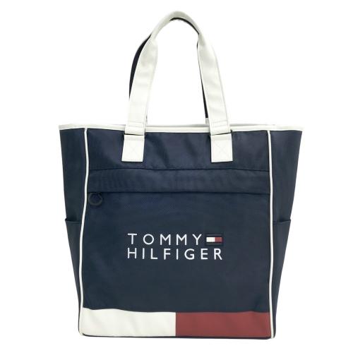 TOMMY HILFIGER GOLF トミー ヒルフィガーゴルフ 2022年モデル カラーブロック トートバッグ ネイビー系 ランク：B  【中古】ゴルフウェア ロッカーバッグ 中古ゴルフウェア通販サイトSTST(ストスト)