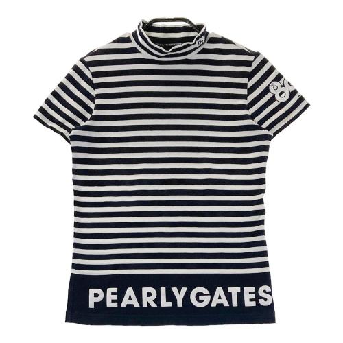 PEARLY GATES パーリーゲイツ ロゴプリント ハイネック 半袖T
