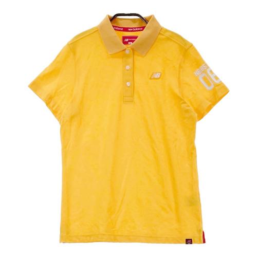 NEW BALANCE GOLF ニューバランス 半袖ポロシャツ 総柄 イエロー