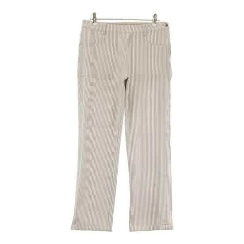 LANVIN SPORT  ランバン スポール　ゴルフパンツ　38ストレッチ　白 LANVIN SPORT ランバン スポール ストレッチパンツ ロゴ刺繍