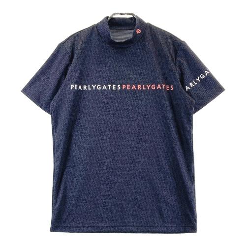 PEARLY GATES パーリーゲイツ 2024年モデル モックネック半袖Tシャツ ネイビー系 サイズ：6 ランク：A- 【中古】ゴルフウェア T シャツ 中古ゴルフウェア通販サイトSTST(ストスト)