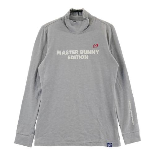サイズ：0 MASTER BUNNY EDITION マスターバニーエディション 2024年モデル ハイネック 長袖Tシャツ 総柄 グレー系 [240101462316] ゴルフウェア レディース ストスト MASTER BUNNY EDITION マスターバニーエディション 2024年モデル