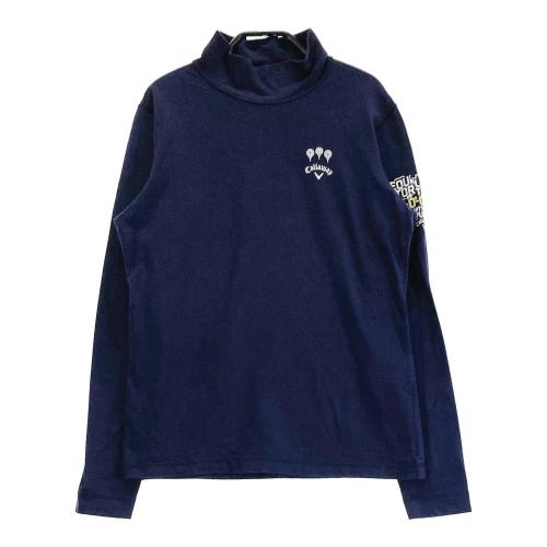 サイズ：LL CALLAWAY キャロウェイ  ハイネック 長袖 インナーTシャツ  ネイビー系 [240101395181] ゴルフウェア メンズ ストスト CALLAWAY キャロウェイ ハイネック 長袖Tシャツ ネイビー系