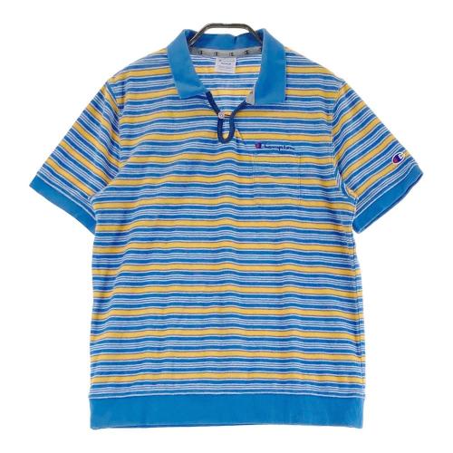 Champion チャンピオン ポロシャツ 半袖 鹿の子 ワンポイント