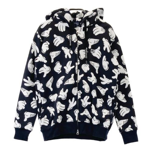 MARK&LONA マークアンドロナ ジップパーカー 総柄 レッド系