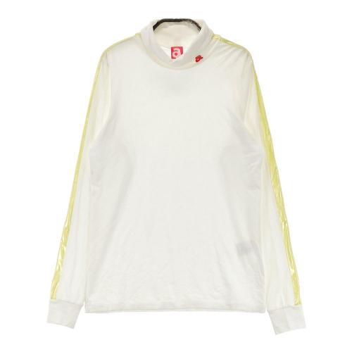 美品STCH SEVENTYTWO CLUBHOUSEハイネック 半袖Tシャツ STCH SEVENTYTWO CLUBHOUSE モックネック半袖Tシャツ ホワイト系