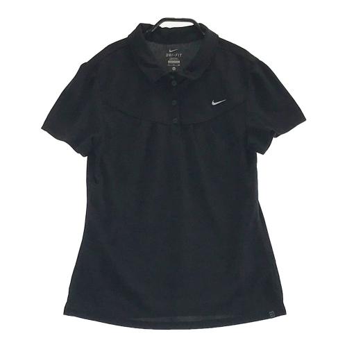 NIKE GOLF ナイキゴルフ 長袖 ポロシャツ ブラック系 サイズ：M ランク：A- 【中古】ゴルフウェア ポロシャツ  中古ゴルフウェア通販サイトSTST(ストスト)