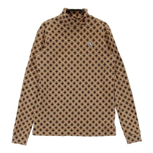 サイズ：1 MASTER BUNNY EDITION マスターバニーエディション 2024年モデル フード付 起毛 ハイネック 長袖Tシャツ  ブラウン系 [240101414567] ゴルフウェア レディース ストスト MASTER BUNNY EDITION マスターバニーエディション 2024年モデル