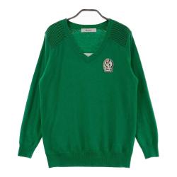 coco 中古 ラッセルノ RUSSELUNO レディース セーター 2(M) 白×グレー×ピンク 長袖Vネックニット カモフラ coco 中古 ラッセルノ RUSSELUNO レディース セーター 2(M) 白