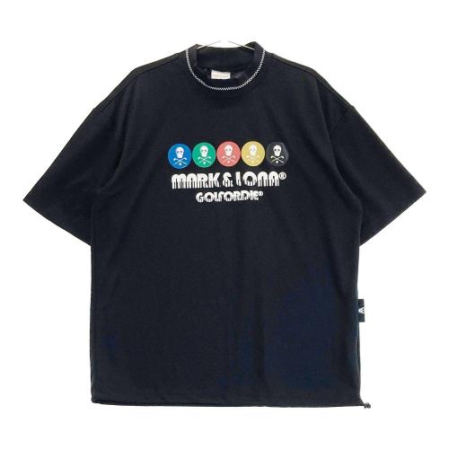 MARK&LONA マークアンドロナ 2024年 半袖モックネックTシャツ ブラック系 サイズ：50 ランク：A- 【中古】ゴルフウェア Tシャツ  中古ゴルフウェア通販サイトSTST(ストスト)