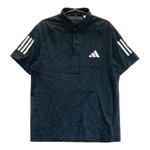 ADIDAS GOLF アディダスゴルフ 半袖ポロシャツ ボタンダウン ホワイト系 せこい X0 【中古】ゴルフウェア メンズ