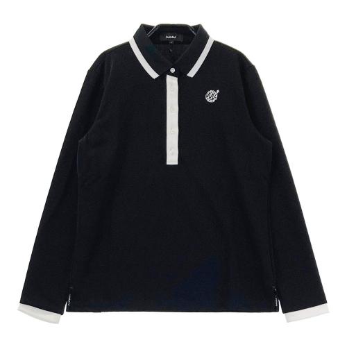 サイズ：S Bull&Bull ブル アンド ブル ; ハイネック 半袖Tシャツ  ブラック系 [240101420399] ゴルフウェア レディース ストスト Bull&Bull ブル アンド ブル ハイネック 半袖Tシャツ ブラック系