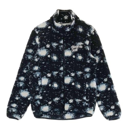 BEAMS GOLF ビームスゴルフ スペース ボアフリースジャケット BEAMS GOLF ビームスゴルフ フリースボア ジップジャケット 総柄