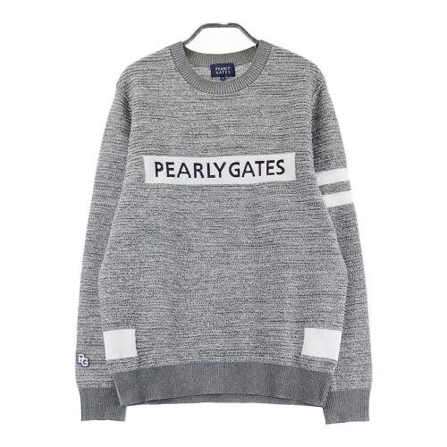 サイズ：6 PEARLY GATES パーリーゲイツ 30周年 ニットセーター  グレー系 [240101358655] ゴルフウェア メンズ ストスト PEARLY GATES パーリーゲイツ 30周年 ニットセーター グレー系