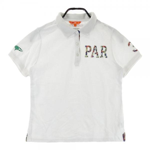 ビームスゴルフ　半袖　ポロシャツ　XL ホワイト　オシャレ　ゴルフウェア BEAMS GOLF ビームスゴルフ 半袖ポロシャツ トリコロール