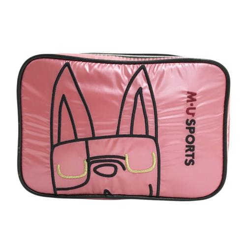 M.U SPORTS エムユースポーツ  2way カートポーチ アーモ刺繍 ブルー系  [240101439135] ゴルフウェア ストスト M.U SPORTS エムユースポーツ 2way カートポーチ アーモ刺繍