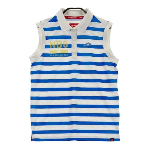 新品】ニューバランスゴルフ ノースリーブワンピース 白×マルチ