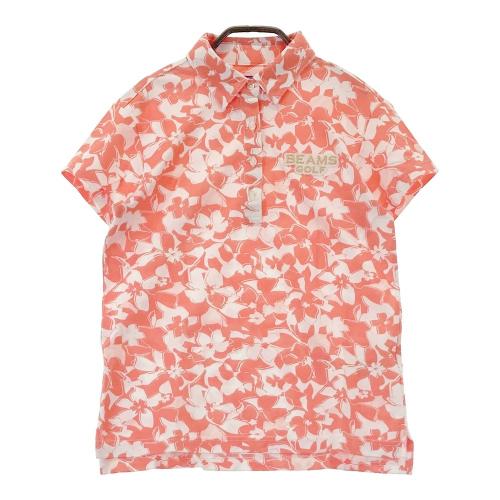 BEAMS GOLF ゴルフウェア　メンズ 花柄 ポロシャツ　半袖　Mサイズ BEAMS ビームス ゴルフ メンズ Mサイズ ポロシャツ シャツ 半袖