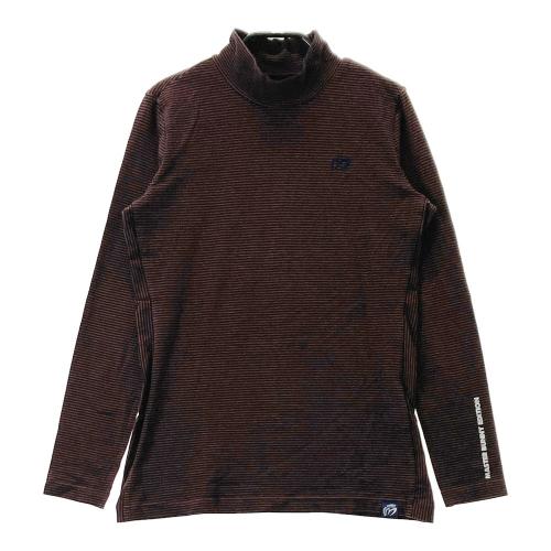 ○★新品未使用　マスターバニーエディション　ロゴ総柄　長袖ポロシャツ　1　茶系 MASTER BUNNY EDITION マスターバニーエディション 半袖