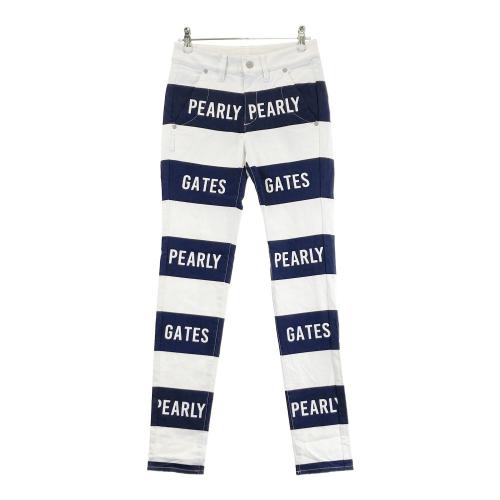 ○★新品未使用　PEARLY GATES　ボーダー柄　ストレッチパンツ　1 楽天市場】PEARLY GATES パーリーゲイツ ストレッチパンツ