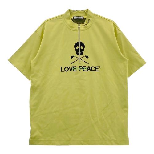 MARK&LONA マークアンドロナ ハーフジップ 半袖Tシャツ イエロー