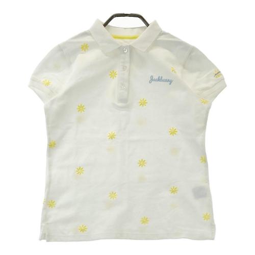 JACK BUNNY ジャックバニー 半袖ポロシャツ 花柄 ホワイト系