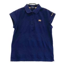 【美品】パーリーゲイツ　半袖ポロシャツ　ネイビー　近年モデル　0 1-240101318337-m-01-pl.jpg