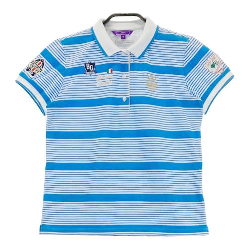 サイズ：XL BEAMS GOLF ビームスゴルフ  半袖ポロシャツ ボーダー ネイビー系 [240101458242] ゴルフウェア メンズ ストスト BEAMS GOLF ビームスゴルフ 半袖ポロシャツ ボーダー ネイビー系