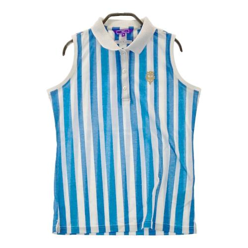 BEAMS GOLF ビームスゴルフ ノースリーブポロシャツ ヤシの葉柄