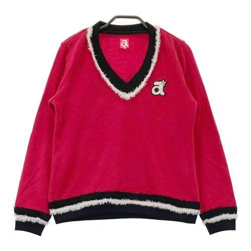 【美品】アルチビオ archivio 長袖ニット　赤　レディースサイズ38（Ｍ） ARCHIVIO アルチビオ 長袖 ニットセーター レッド系 サイズ：38 ランク